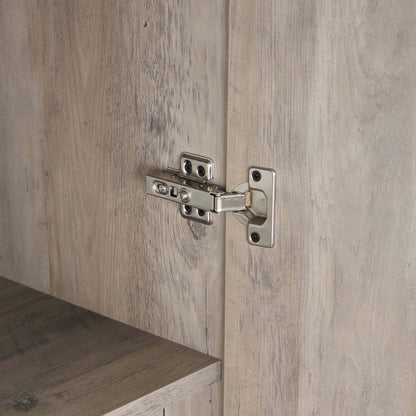 Genoa Modern 2-Piece Freestanding Wardrobe - Rustic Grey