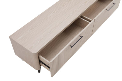 ReForm Creative Home-Tempo 69" Fluted TV Stand with 2 Drawers - Multiple Color Options
