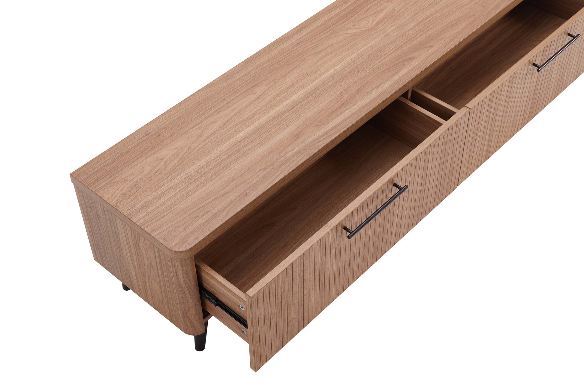 ReForm Creative Home-Tempo 69" Fluted TV Stand with 2 Drawers - Multiple Color Options