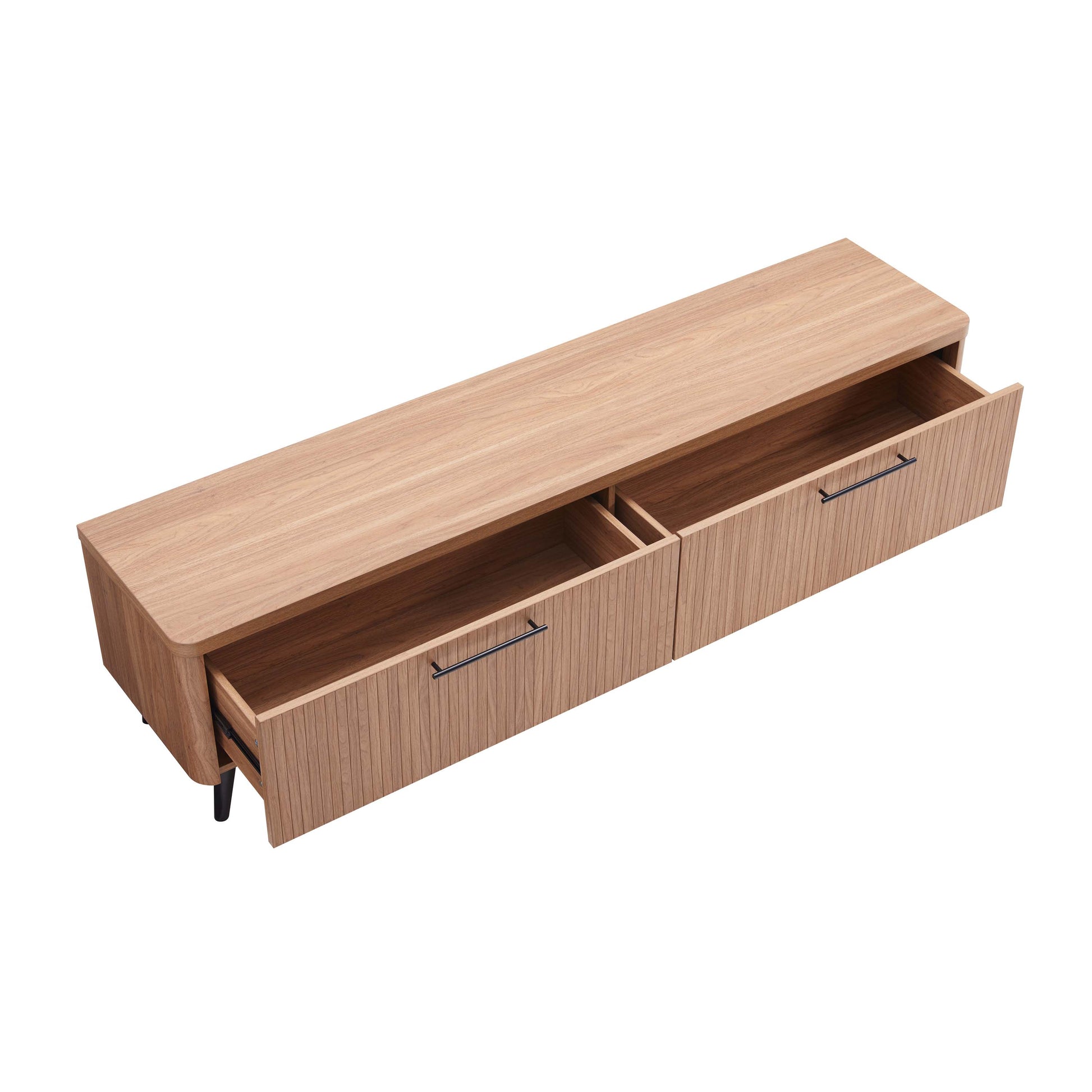 ReForm Creative Home-Tempo 69" Fluted TV Stand with 2 Drawers - Multiple Color Options