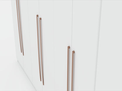 ReForm Creative Home Torino Modern Freestanding Wardrobe - White Free Delivery USA & Canada