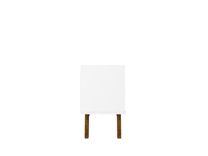 Malmo Modern 70.8" TV Stand with 2 Drawers - White/Brown