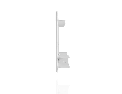 Augusta Modern Floating Shelved Entertainment Center - White Gloss