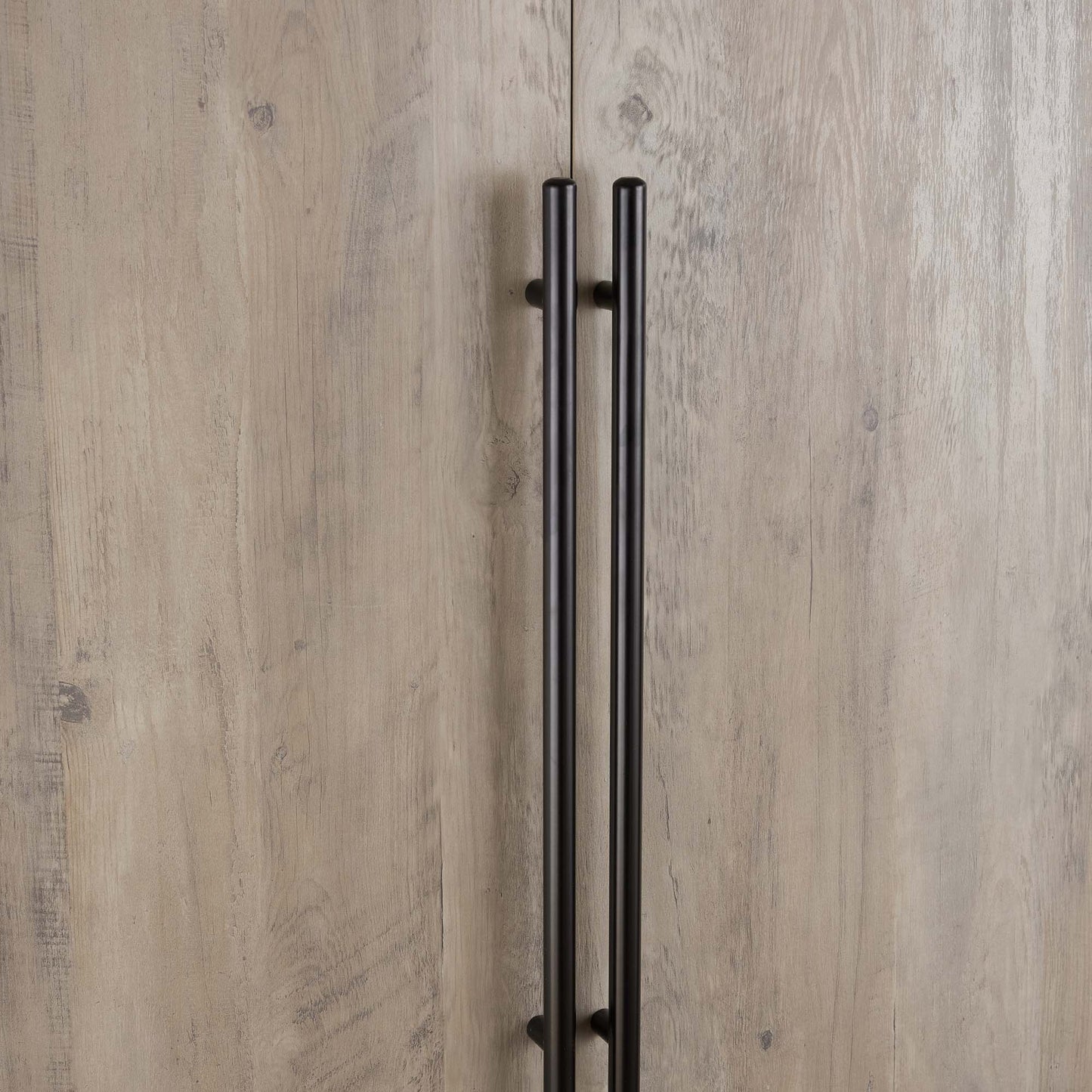 Genoa Modern 2-Piece Freestanding Wardrobe - Rustic Grey