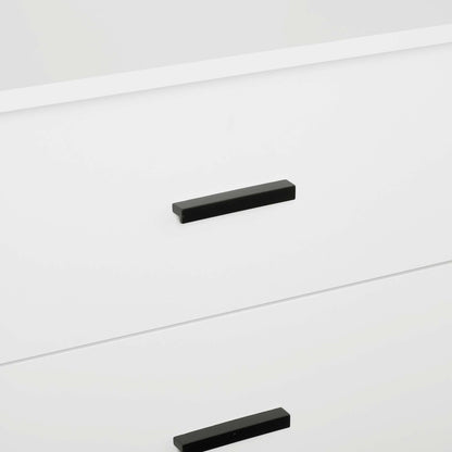Genoa Modern 2-Piece Freestanding Wardrobe - White