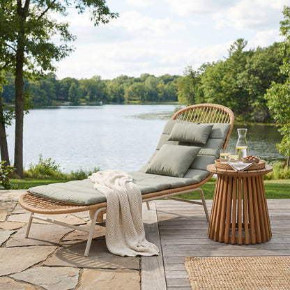 ReForm Creative Home-Olmo Outdoor Side Table - Natural. Free Delivery-USA & CANADA