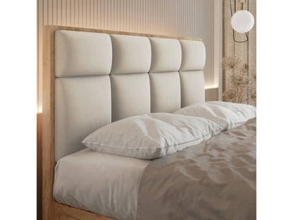 ReForm Creative Home Selva Upholstered Lift Storage Platform Bed - Cream Free Delivery USA & Canada