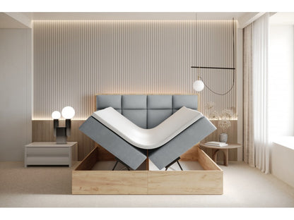 ReForm Creative Home Selva Upholstered Lift Storage Platform Bed - Grey Free Delivery USA & Canada