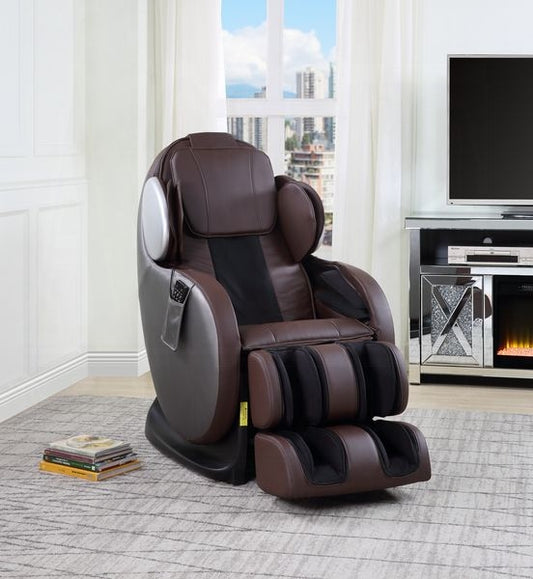 Maalish Power Recliner w/Lift, Heating & Massage - Chocolate