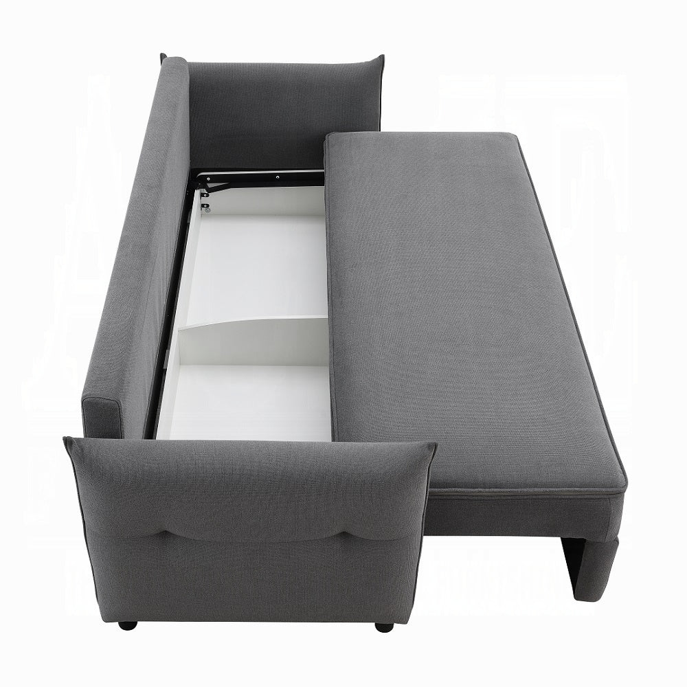 Cais Condo Size Sleeper Sofa w/Storage - Grey