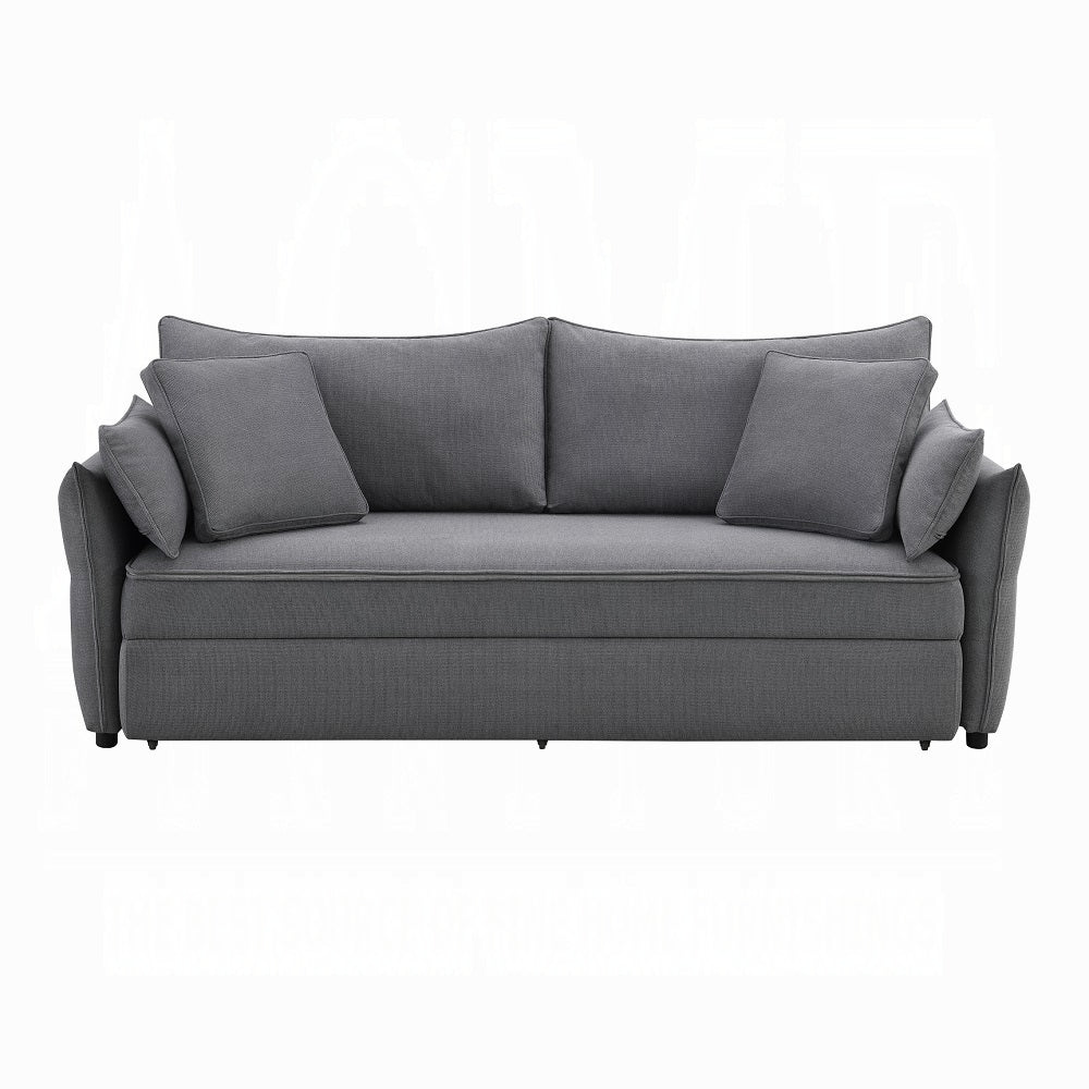 Cais Condo Size Sleeper Sofa w/Storage - Grey