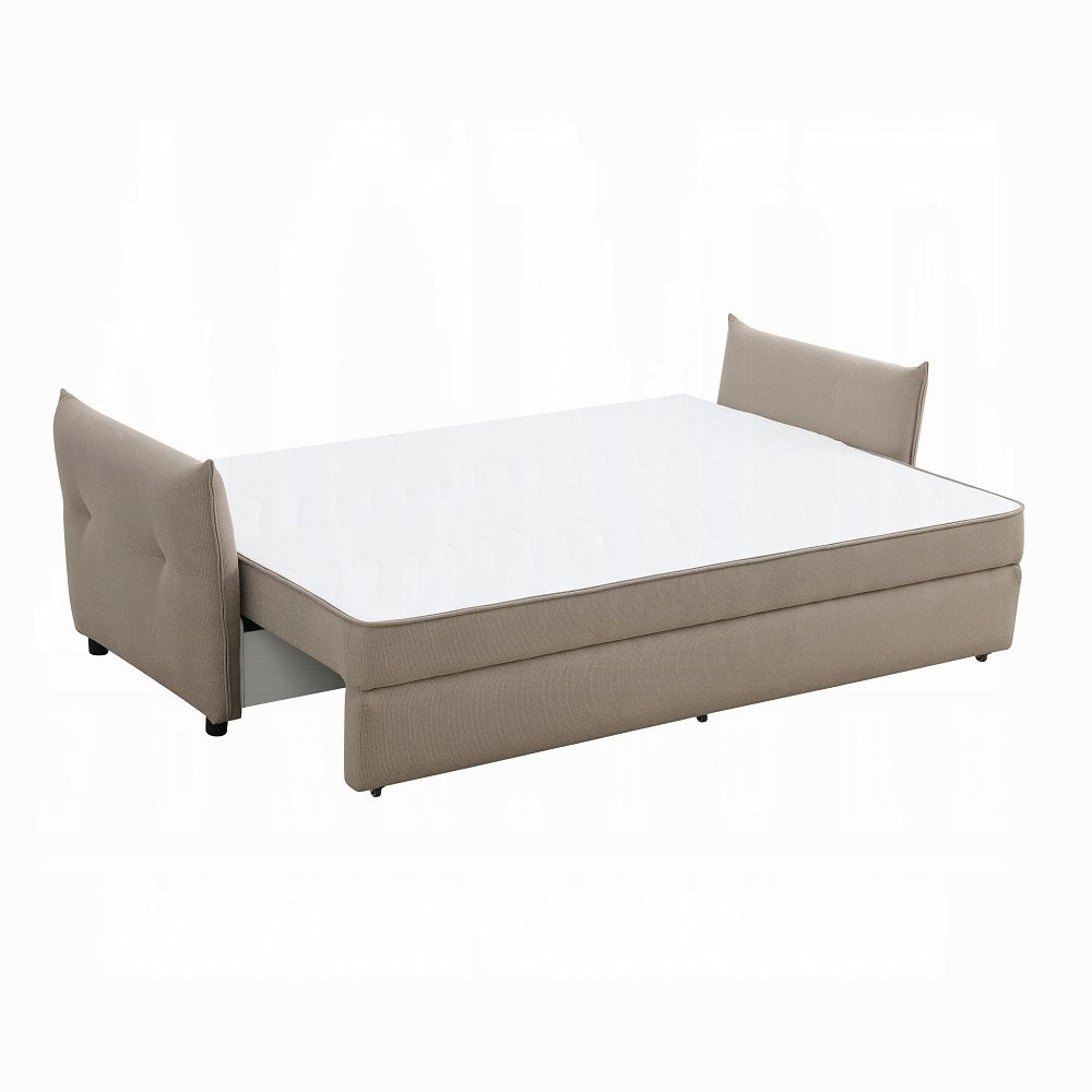Cais Condo Size Sleeper Sofa w/Storage - Beige
