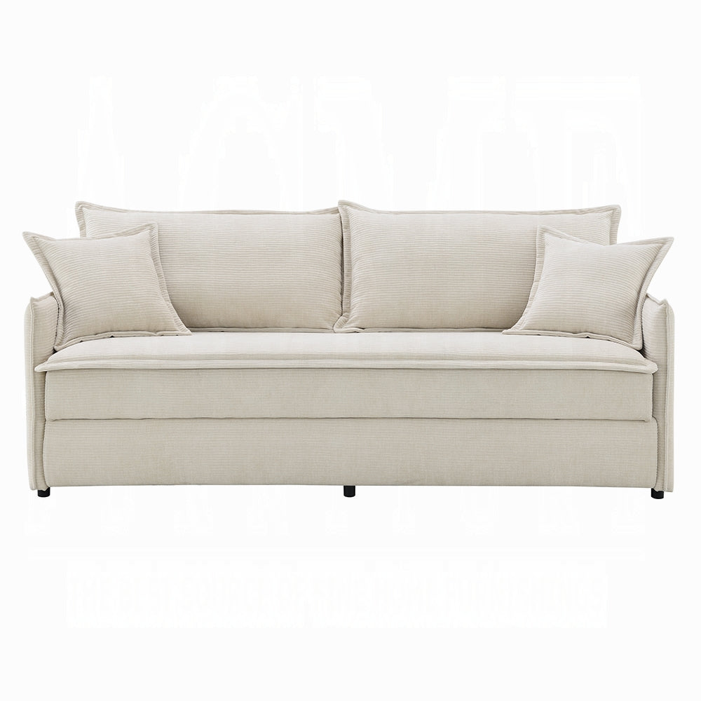 Faro Condo Size Sleeper Sofa w/Storage - Beige