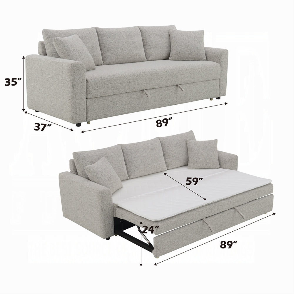 Bairro Condo Size Sleeper Sofa - Grey