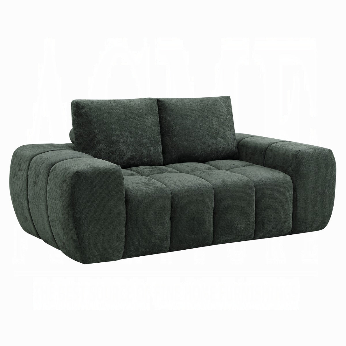 ReForm Creative Home Cushy Condo Size 2 & 3 Seater Plush Sofas - Dark Green-Free Delivery-USA & CANADA