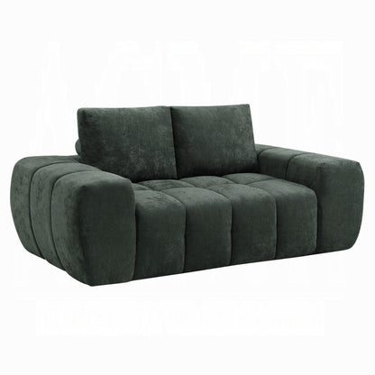 ReForm Creative Home Cushy Condo Size 2 & 3 Seater Plush Sofas - Dark Green-Free Delivery-USA & CANADA