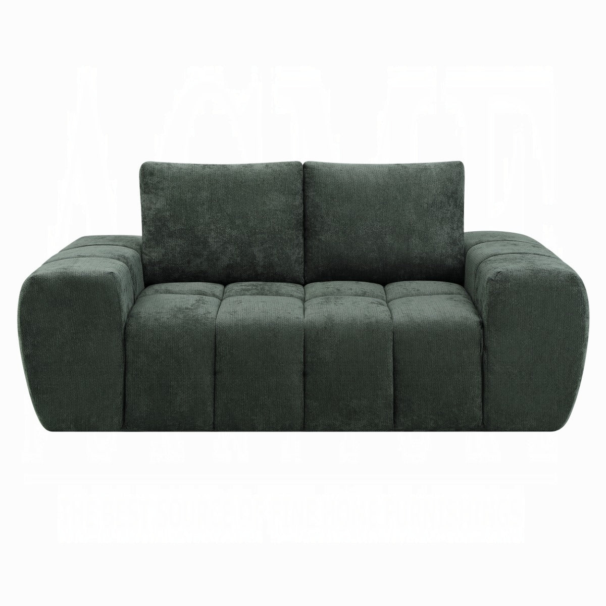 ReForm Creative Home Cushy Condo Size 2 & 3 Seater Plush Sofas - Dark Green-Free Delivery-USA & CANADA