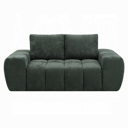 ReForm Creative Home Cushy Condo Size 2 & 3 Seater Plush Sofas - Dark Green-Free Delivery-USA & CANADA