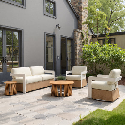 ReForm Creative Home-Olmo Outdoor Coffee Table - Natural. Free Delivery-USA & CANADA